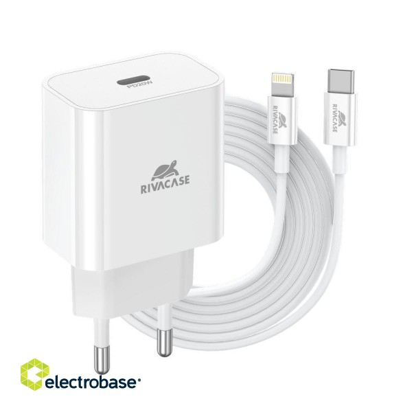 MOBILE CHARGER WALL/WHITE PS4101 WD5 RIVACASE paveikslėlis 3