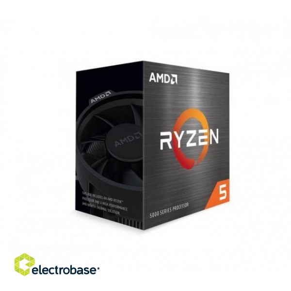 CPU|AMD|Desktop|Ryzen 5|5600|Vermeer|3500 MHz|Cores 6|32MB|Socket SAM4|65 Watts|BOX|100-100000927BOX image 2