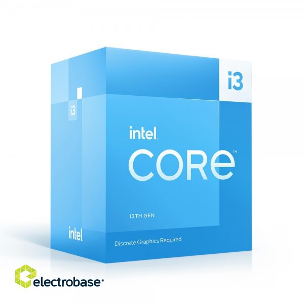 CPU|INTEL|Desktop|Core i3|i3-13100F|3400 MHz|Cores 4|12MB|Socket LGA1700|58 Watts|BOX|BX8071513100FSRMBV image 1