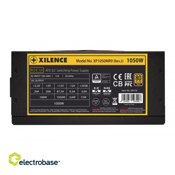 Power Supply|XILENCE|1050 Watts|Efficiency 80 PLUS GOLD|PFC Active|XN176 image 4
