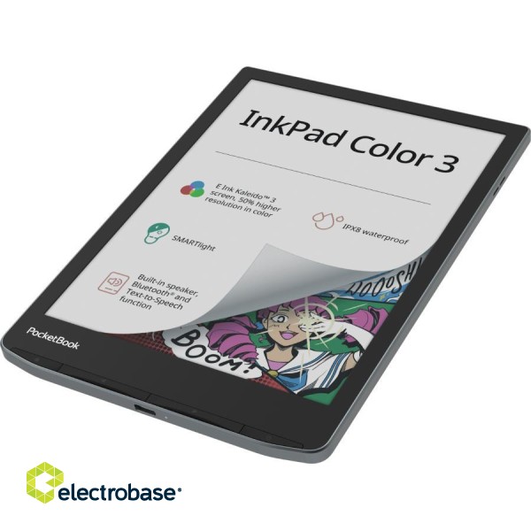E-Reader|POCKETBOOK|InkPad Color 3|7.8"|1872x1404|1xUSB-C|Wireless LAN|Bluetooth|PB743K3-1-WW фото 2