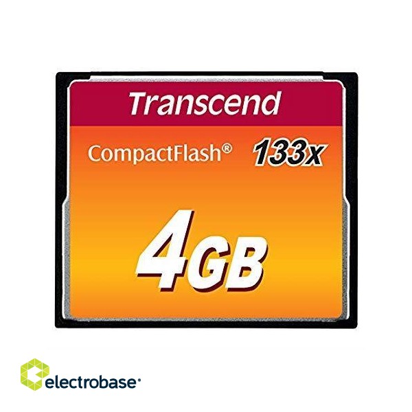 MEMORY COMPACT FLASH 4GB/SLC TS4GCF133 TRANSCEND