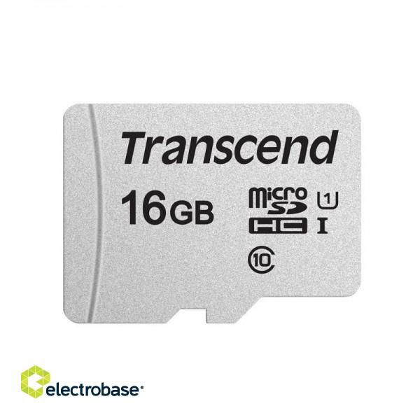 MEMORY MICRO SDHC 16GB UHS-I/CLASS10 TS16GUSD300S TRANSCEND фото 1