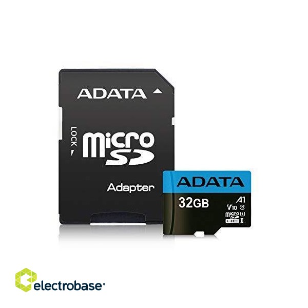 MEMORY MICRO SDHC 32GB W/ADAP./AUSDH32GUICL10A1-RA1 ADATA