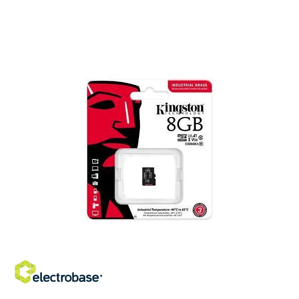 MEMORY MICRO SDHC 8GB UHS-I/SDCIT2/8GBSP KINGSTON paveikslėlis 2