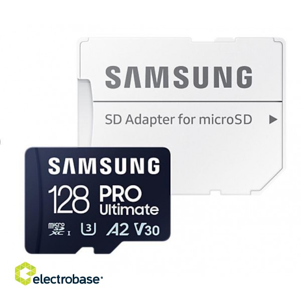 MEMORY MICRO SDXC 128GB/W/ADAPT. MB-MY128SA/WW SAMSUNG paveikslėlis 1