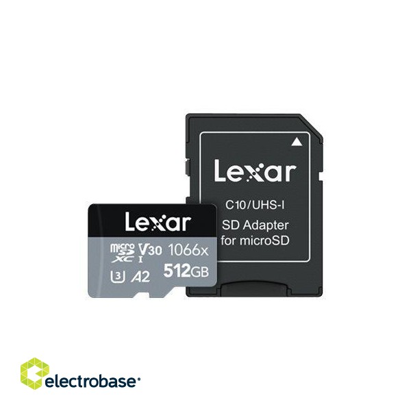 MEMORY MICRO SDXC 512GB UHS-I/W/A LMS1066512G-BNANG LEXAR image 1
