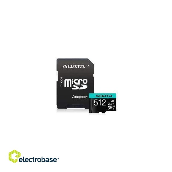 MEMORY MICRO SDXC 512GB W/AD./AUSDX512GUI3V30SA2-RA1 ADATA