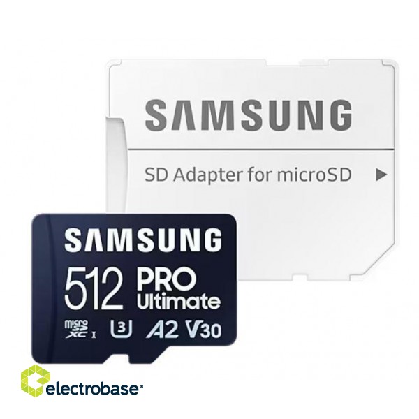 MEMORY MICRO SDXC 512GB/W/ADAPT. MB-MY512SA/WW SAMSUNG paveikslėlis 1