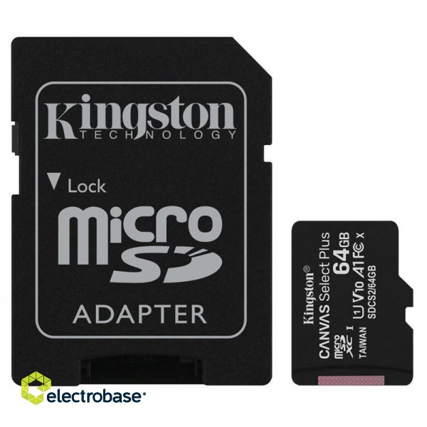 MEMORY MICRO SDXC 64GB UHS-I/3PACK SDCS2/64GB-3P1A KINGSTON фото 3