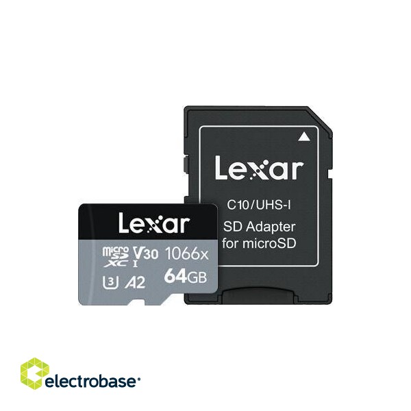 MEMORY MICRO SDXC 64GB UHS-I/W/A LMS1066064G-BNANG LEXAR image 1