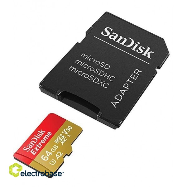 MEMORY MICRO SDXC 64GB UHS-I/W/A SDSQXAH-064G-GN6MA SANDISK фото 1