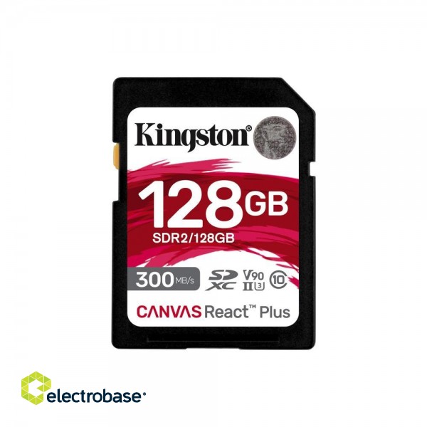 MEMORY SDXC 128GB C10/SDR2/128GB KINGSTON paveikslėlis 1