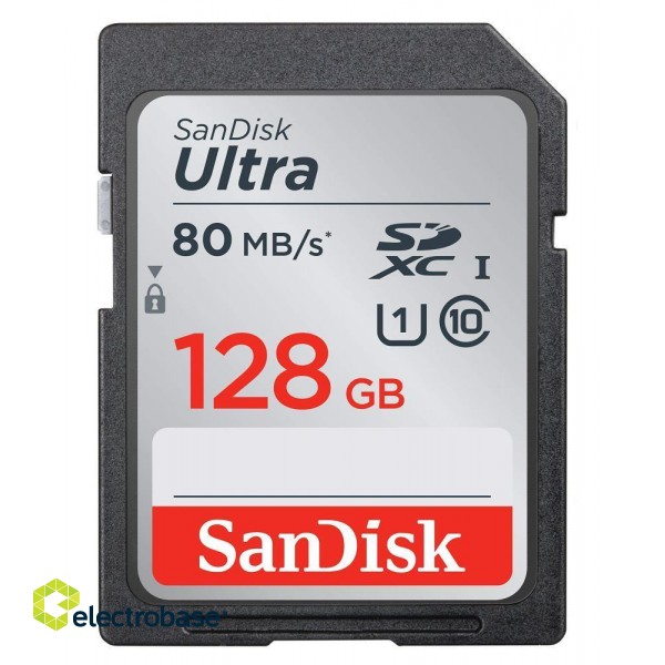 MEMORY SDXC 128GB UHS-I/SDSDUNB-128G-GN6IN SANDISK paveikslėlis 1