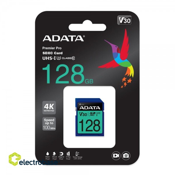 MEMORY SDXC 128GB V30/ASDX128GUI3V30S-R ADATA фото 2