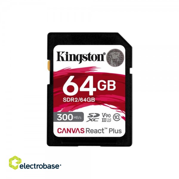 MEMORY SDXC 64GB C10/SDR2/64GB KINGSTON фото 1