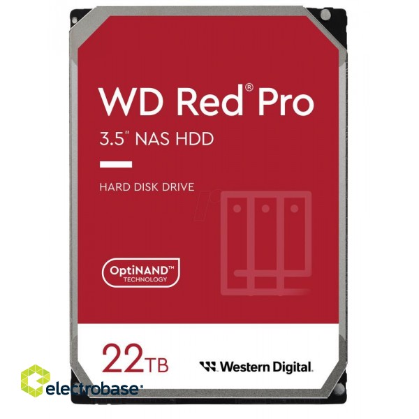 HDD|WESTERN DIGITAL|Red Pro|22TB|SATA|512 MB|7200 rpm|3,5"|WD221KFGX