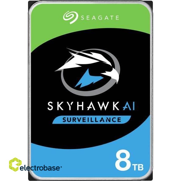 HDD|SEAGATE|SkyHawk|8TB|SATA 3.0|256 MB|7200 rpm|3,5"|ST8000VE001