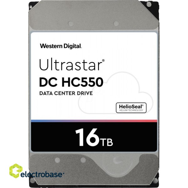 HDD|WESTERN DIGITAL ULTRASTAR|Ultrastar DC HC550|WUH721816ALE6L4|16TB|SATA 3.0|512 MB|7200 rpm|3,5"|0F38462