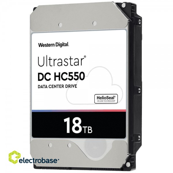 HDD|WESTERN DIGITAL ULTRASTAR|Ultrastar DC HC550|WUH721818ALE6L4|18TB|SATA 3.0|512 MB|7200 rpm|3,5"|0F38459