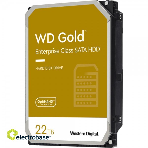 HDD|WESTERN DIGITAL|Gold|22TB|SATA|512 MB|7200 rpm|3,5"|WD221KRYZ