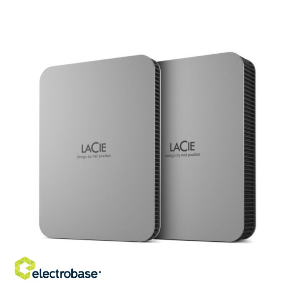External HDD|LACIE|Mobile Drive Secure|STLR4000400|4TB|USB-C|USB 3.2|Colour Space Gray|STLR4000400 фото 2