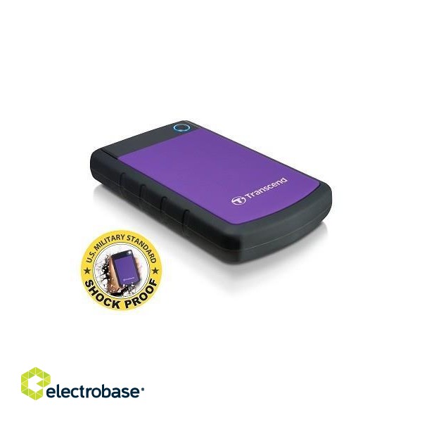 External HDD|TRANSCEND|StoreJet|2TB|USB 3.0|Colour Purple|TS2TSJ25H3P фото 1