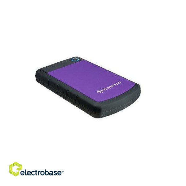 External HDD|TRANSCEND|StoreJet|4TB|USB 3.0|Colour Purple|TS4TSJ25H3P