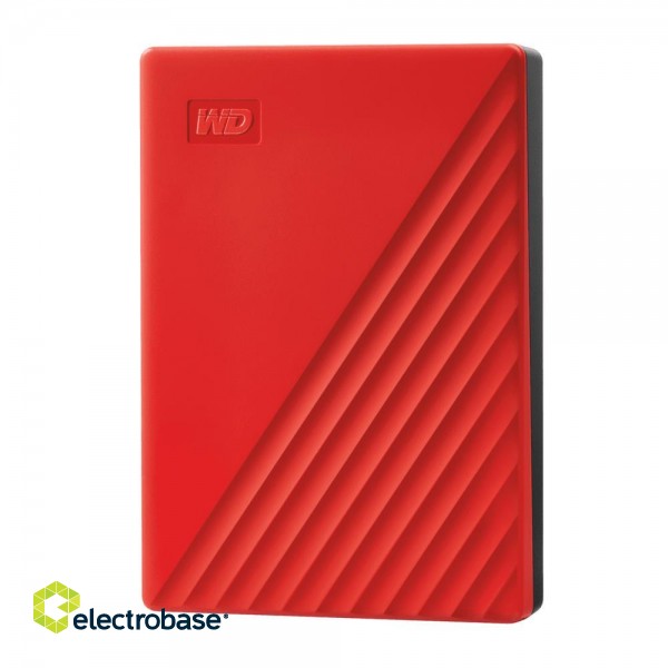 External HDD|WESTERN DIGITAL|My Passport|4TB|USB 2.0|USB 3.0|USB 3.2|Colour Red|WDBPKJ0040BRD-WESN