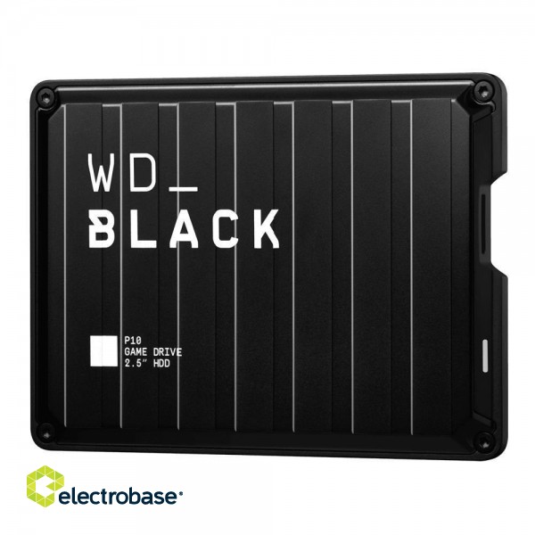 External HDD|WESTERN DIGITAL|P10 Game Drive|5TB|USB 3.2|Colour Black|WDBA3A0050BBK-WESN фото 1