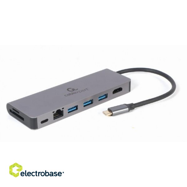 I/O ADAPTER USB-C TO HDMI/USB3/5IN1 A-CM-COMBO5-05 GEMBIRD image 1