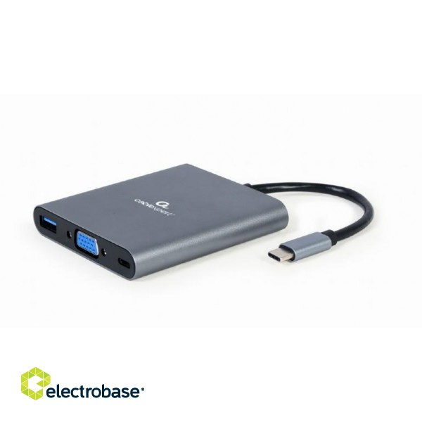 I/O ADAPTER USB-C TO HDMI/USB3/6IN1 A-CM-COMBO6-01 GEMBIRD image 1