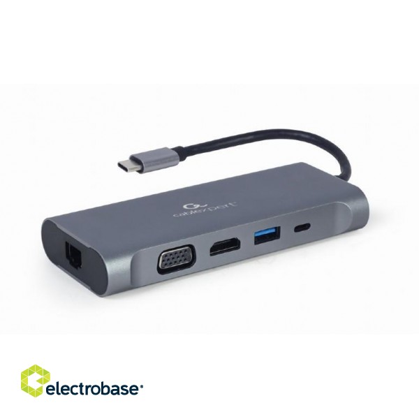 I/O ADAPTER USB-C TO HDMI/USB3/7IN1 A-CM-COMBO7-01 GEMBIRD фото 1