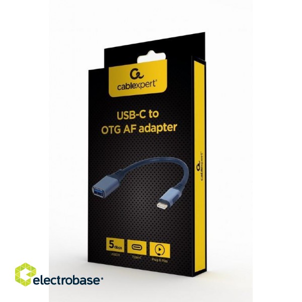 I/O ADAPTER USB-C TO USB OTG/GREY A-USB3C-OTGAF-01 GEMBIRD image 2
