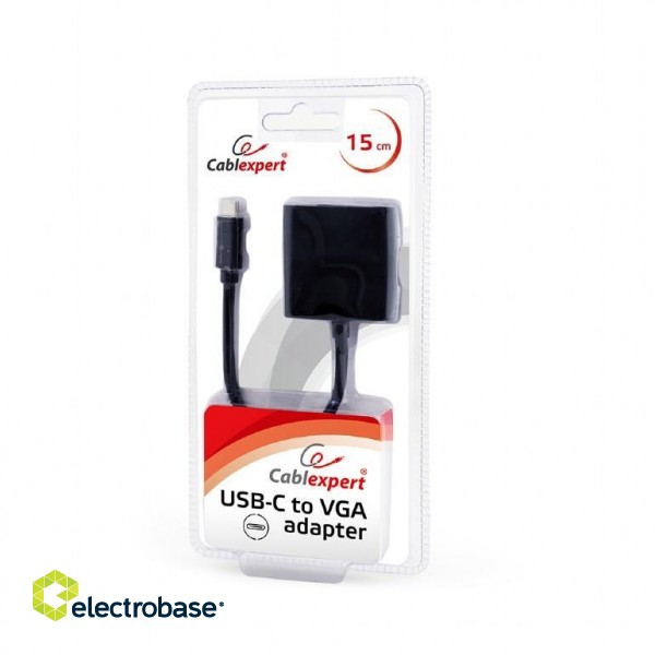 I/O ADAPTER USB-C TO VGA/BLIST/AB-CM-VGAF-01 GEMBIRD image 2