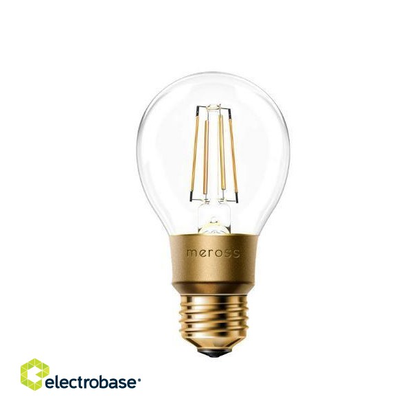 Smart Light Bulb|MEROSS|Power consumption 6 Watts|2700 K|Beam angle 180 degrees|MSL100HK(EU) paveikslėlis 1