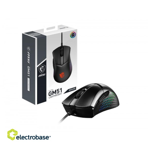 MOUSE USB OPTICAL GAMING/CLUTCH GM51 LIGHTWEIGHT MSI image 5