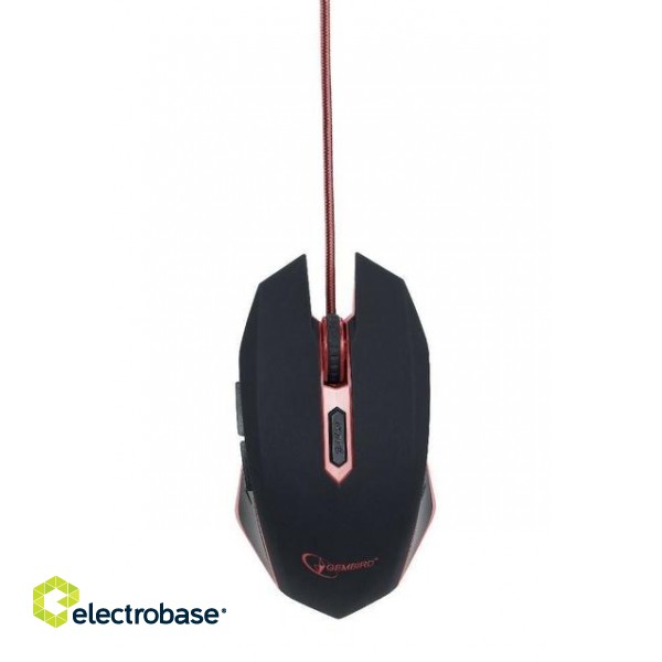MOUSE USB OPTICAL GAMING/RED MUSG-001-R GEMBIRD image 4