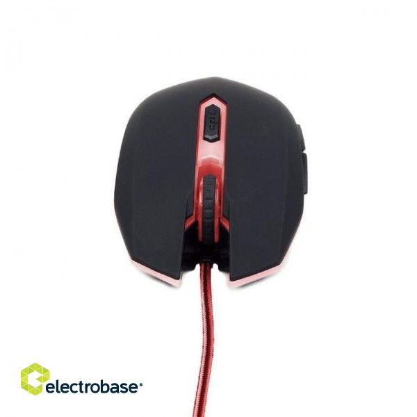 MOUSE USB OPTICAL GAMING/RED MUSG-001-R GEMBIRD image 5