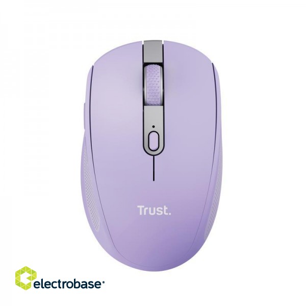 MOUSE USB OPTICAL WRL OZAA/PURPLE 25384 TRUST фото 3