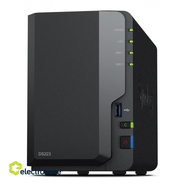 NAS STORAGE TOWER 2BAY/NO HDD USB3.2 DS223 SYNOLOGY image 1