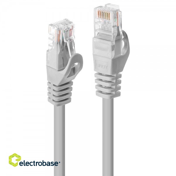 CABLE CAT5E U/UTP 0.3M/GREY 48360 LINDY paveikslėlis 1