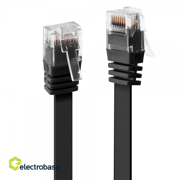 CABLE CAT6 U/UTP 0.3M/BLACK 47520 LINDY paveikslėlis 2