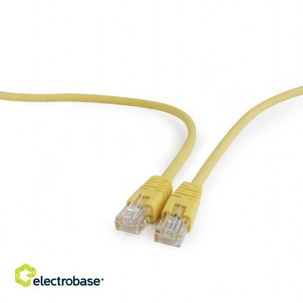 PATCH CABLE CAT5E UTP 0.25M/YELLOW PP12-0.25M/Y GEMBIRD фото 2