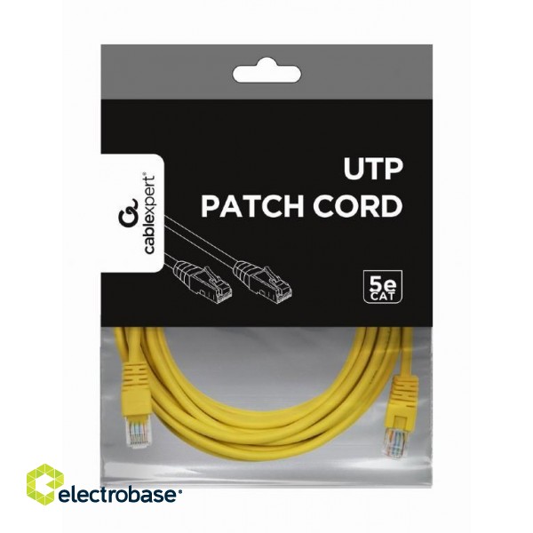 PATCH CABLE CAT5E UTP 5M/YELLOW PP12-5M/Y GEMBIRD image 2