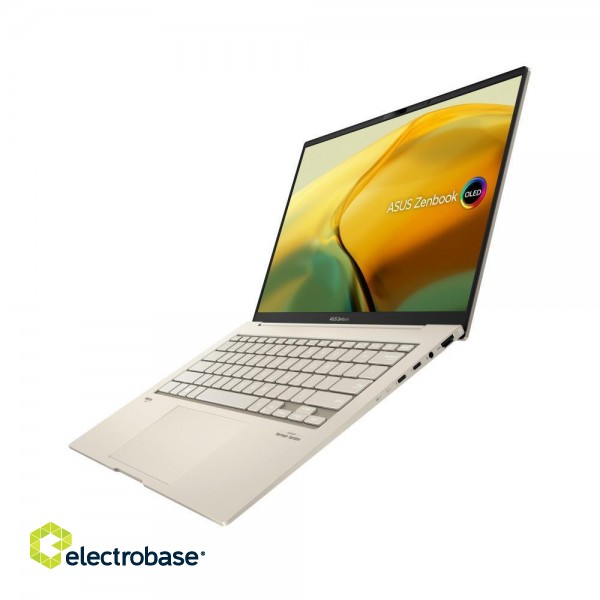 Notebook|ASUS|ZenBook Series|UX3404VA-M9053W|CPU i5-13500H|2600 MHz|14.5"|2880x1800|RAM 16GB|DDR5|SSD 512GB|Intel Iris Xe Graphics|Integrated|ENG|NumberPad|Windows 11 Home|Beige|1.56 kg|90NB1083-M002P0 image 5