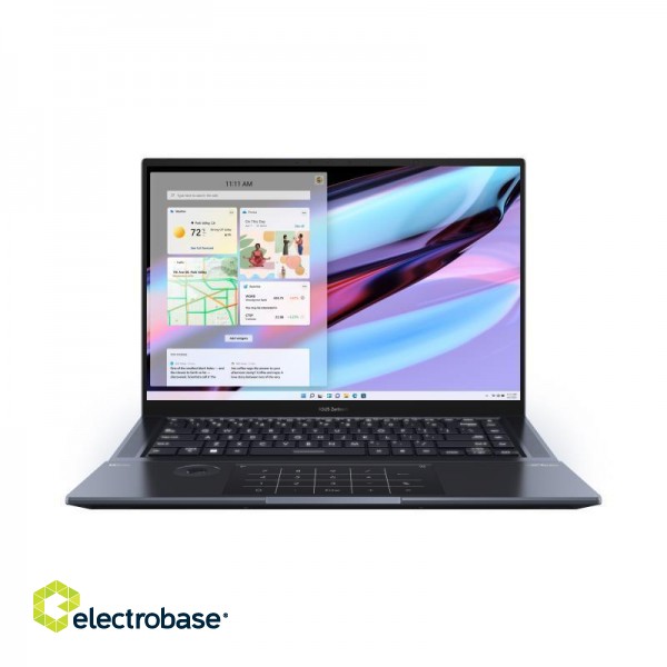 Notebook|ASUS|ZenBook Series|UX7602ZM-ME169W|CPU i9-12900H|2500 MHz|16"|Touchscreen|3840x2400|RAM 16GB|DDR5|SSD 2TB|NVIDIA GeForce RTX 3060|6GB|ENG|NumberPad|Windows 11 Home|Black|2.4 kg|90NB0WU1-M009H0 фото 2