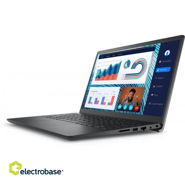 Notebook|DELL|Vostro|3420|CPU  Core i3|i3-1215U|1200 MHz|14"|1920x1080|RAM 8GB|DDR4|2666 MHz|SSD 256GB|Intel UHD Graphics|Integrated|ENG|Card Reader SD|Windows 11 Pro|Carbon Black|1.48 kg|N2705PVNB3420EMEA01_NFP image 3