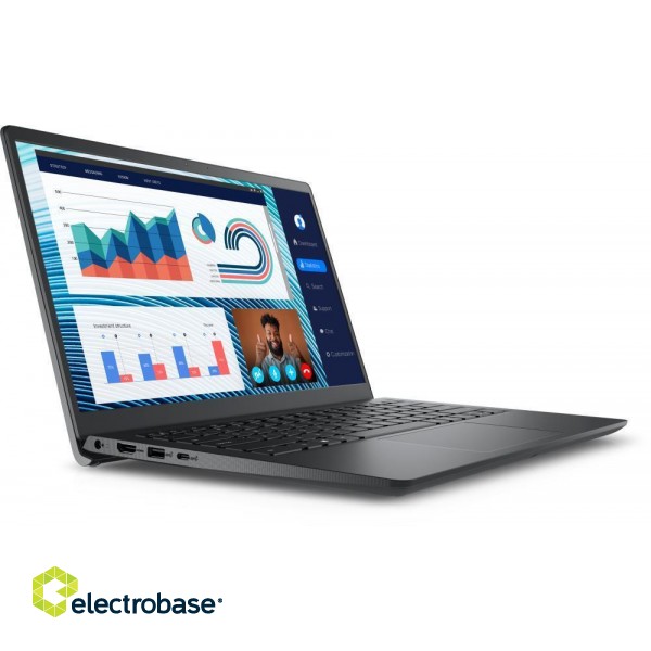 Notebook|DELL|Vostro|3420|CPU  Core i3|i3-1215U|1200 MHz|14"|1920x1080|RAM 8GB|DDR4|2666 MHz|SSD 256GB|Intel UHD Graphics|Integrated|ENG|Card Reader SD|Windows 11 Pro|Carbon Black|1.48 kg|N2705PVNB3420EMEA01_NFP image 4