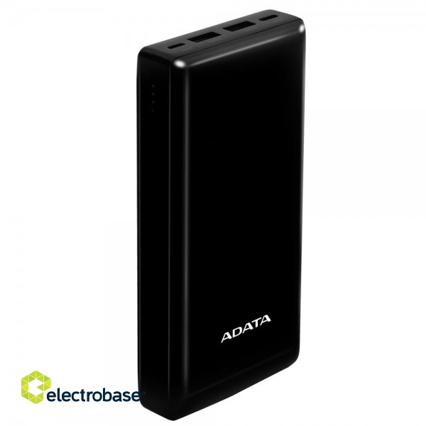 POWER BANK USB 20000MAH BLACK/PBC20-BK ADATA image 3